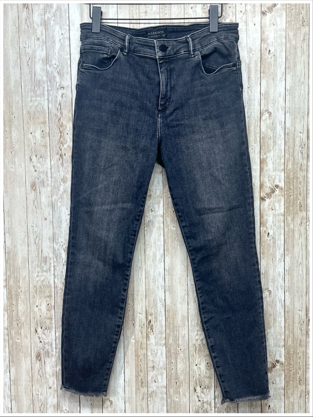 All Saints Miller Push Up Faded Black Jeans ~ Size 31 ~ Item #1137